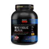 GNC AMP Wheybolic Alpha: tubo de proteína para crecimiento muscular y recuperación.