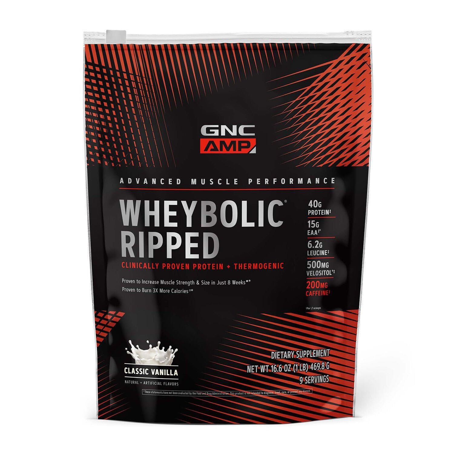 GNC AMP Wheybolic Ripped - botella para apoyo proteico diario