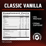 Panel nutricional de GNC AMP Wheybolic Ripped para conocer proteínas y BCAA