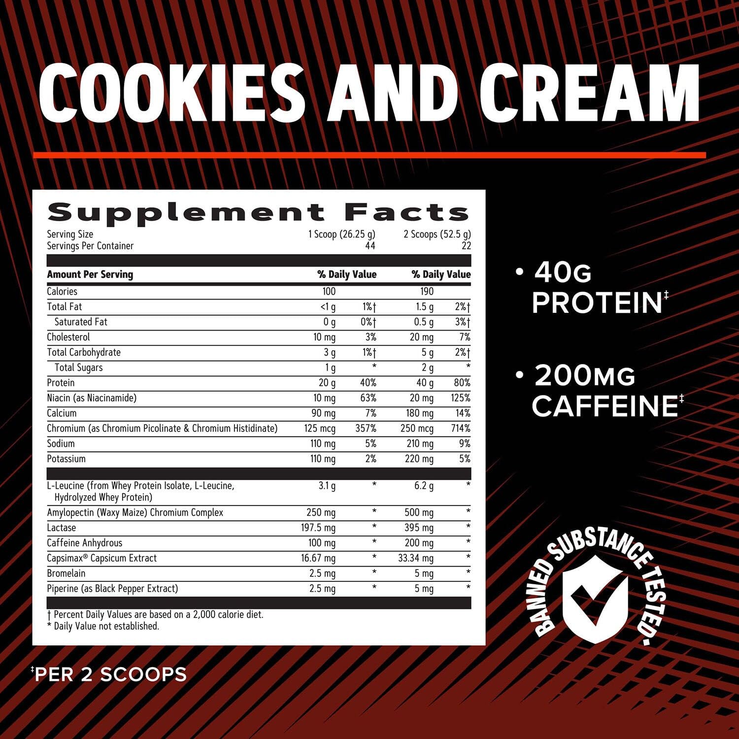 Sabor galletas y crema que acompaña entrenamientos intensos