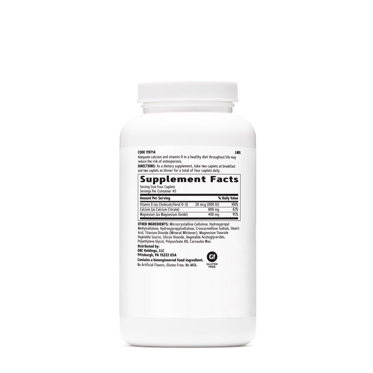 GNC calcio citrato 800 mg: comprimidos para aporte diario