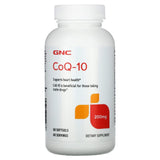 GNC CoQ10 cápsulas suaves para apoyar la salud cardiovascular diaria.
