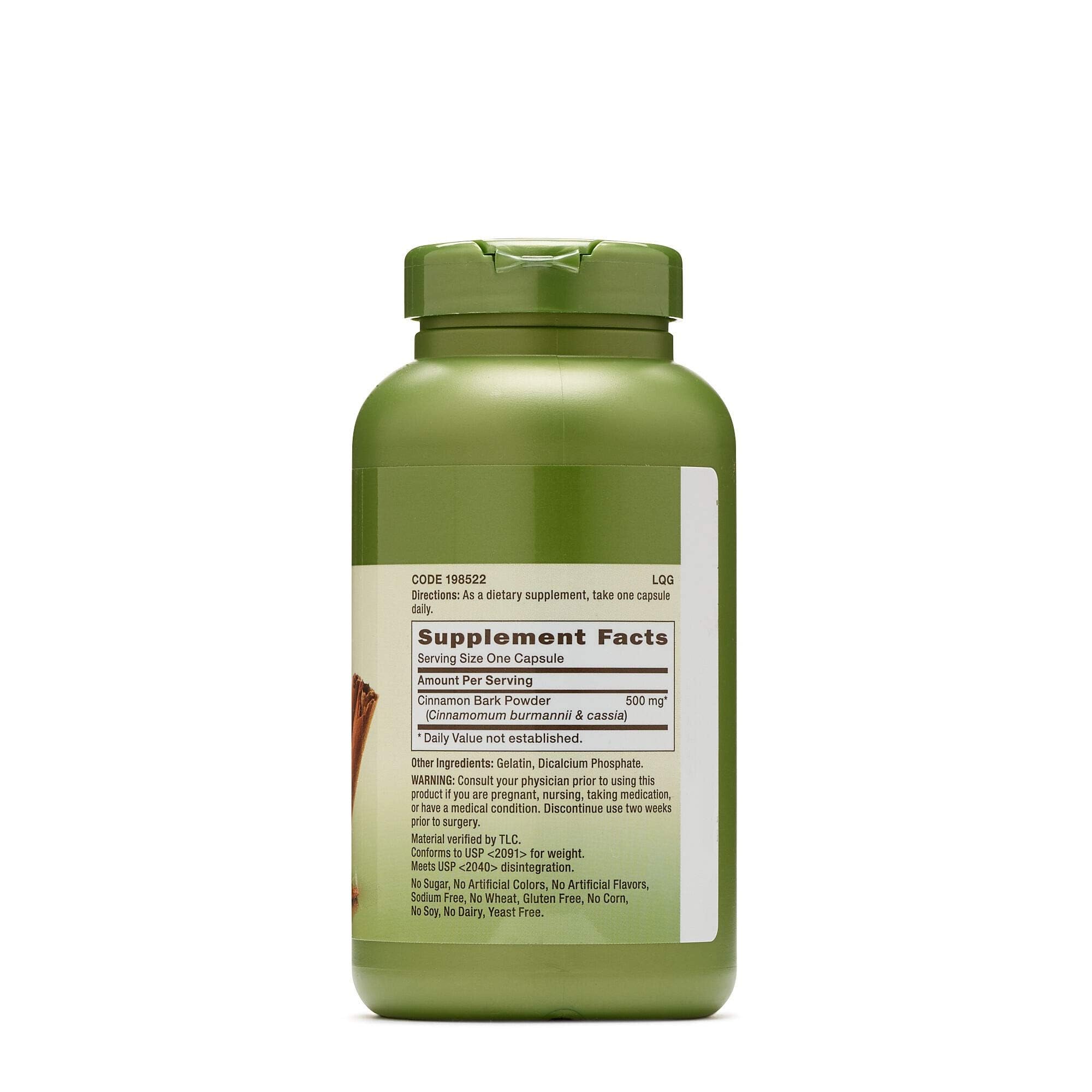 GNC Herbal Plus canela etiqueta: opción saludable de origen natural