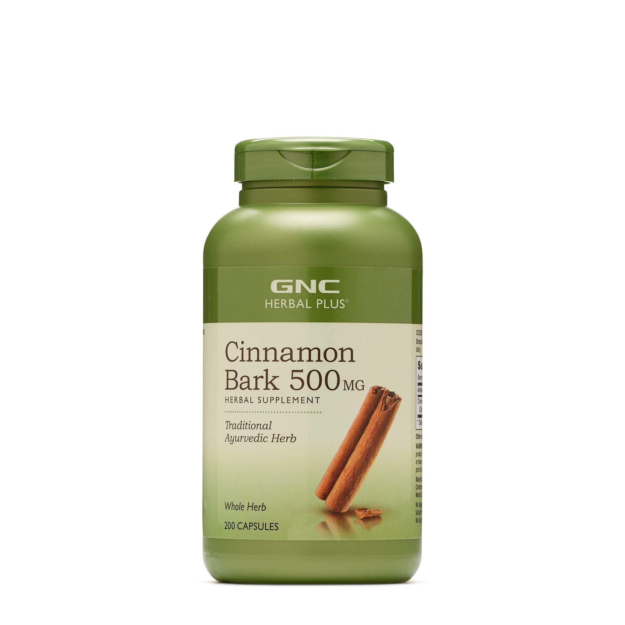 GNC Herbal Plus canela frasco: apoyo al bienestar diario