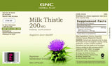 GNC Herbal Plus Cardo Mariano botella con tapa segura para dosis diarias.