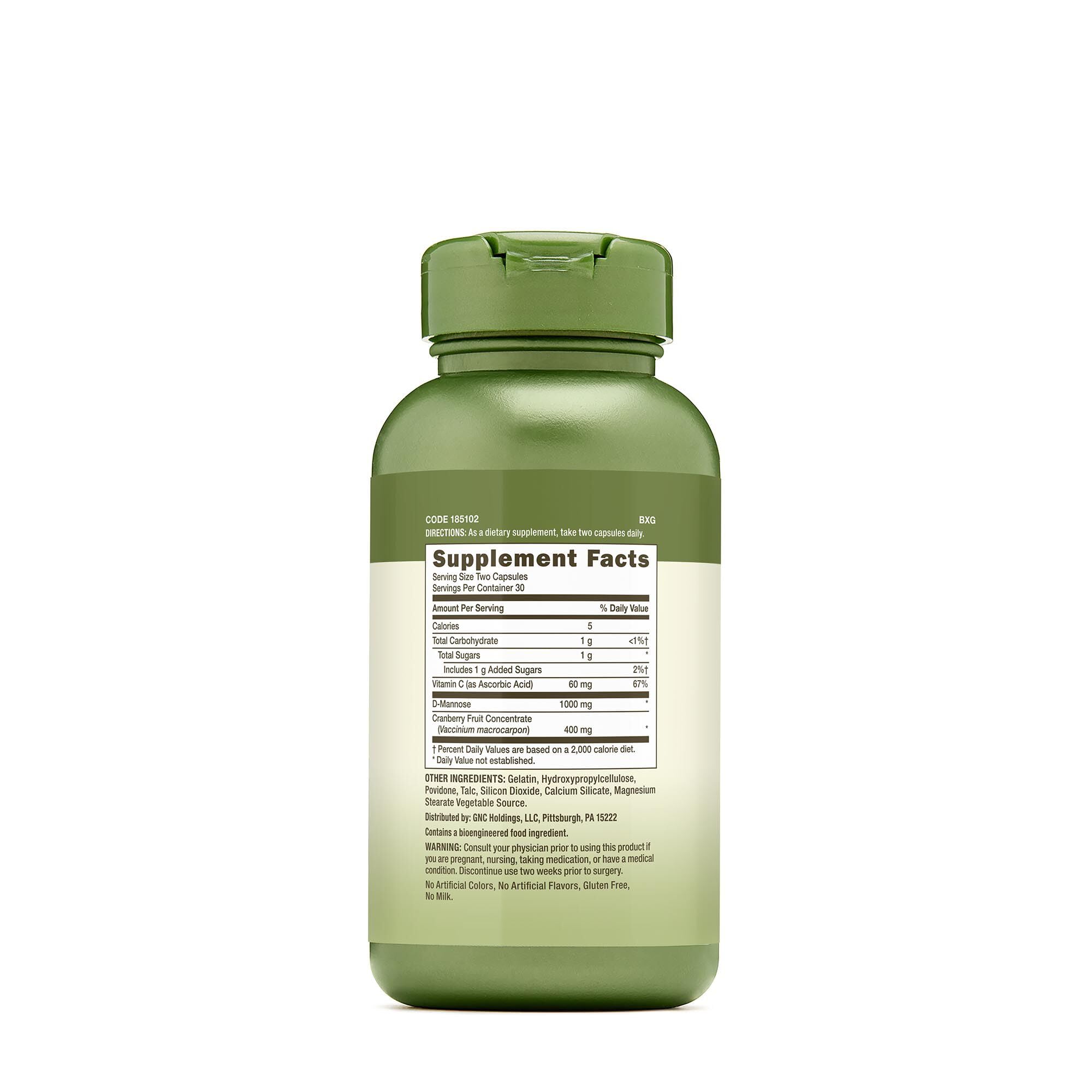 GNC Herbal Plus Cranberry D-Mannose: imagen de la fruta cranberry para uso cotidiano.