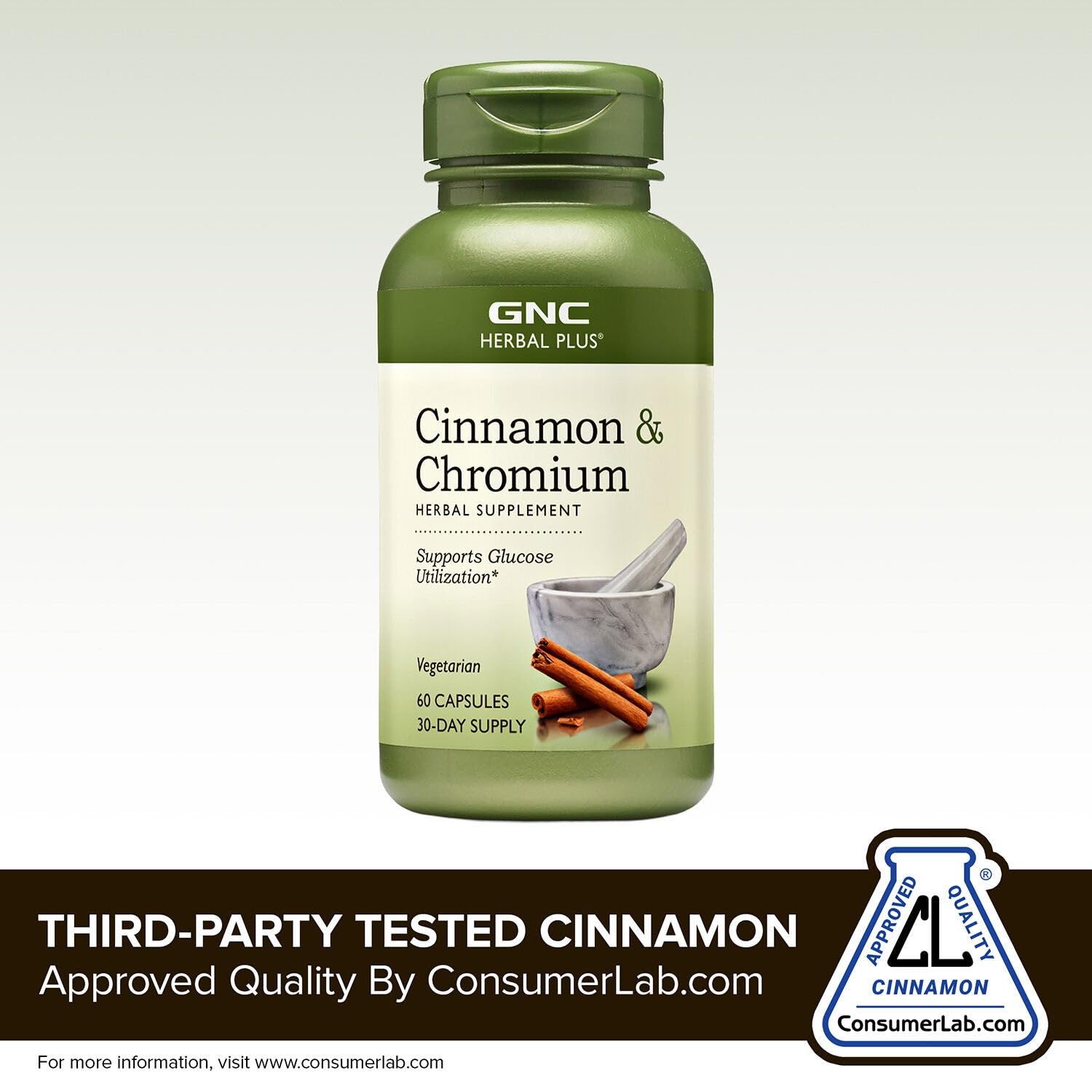 GNC Herbal Plus consumo diario: promueve un estilo de vida saludable con canela y cromo