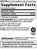 GNC L-Teanina 200 mg, etiqueta visible, apoyo suave para la calma diaria