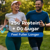 GNC Lean Shake 25 Banana Cream, textura cremosa ideal para bebidas rápidas después del entrenamiento.