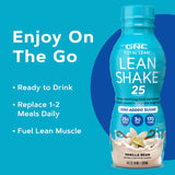 Valor nutricional de GNC Lean Shake 25 por porción.