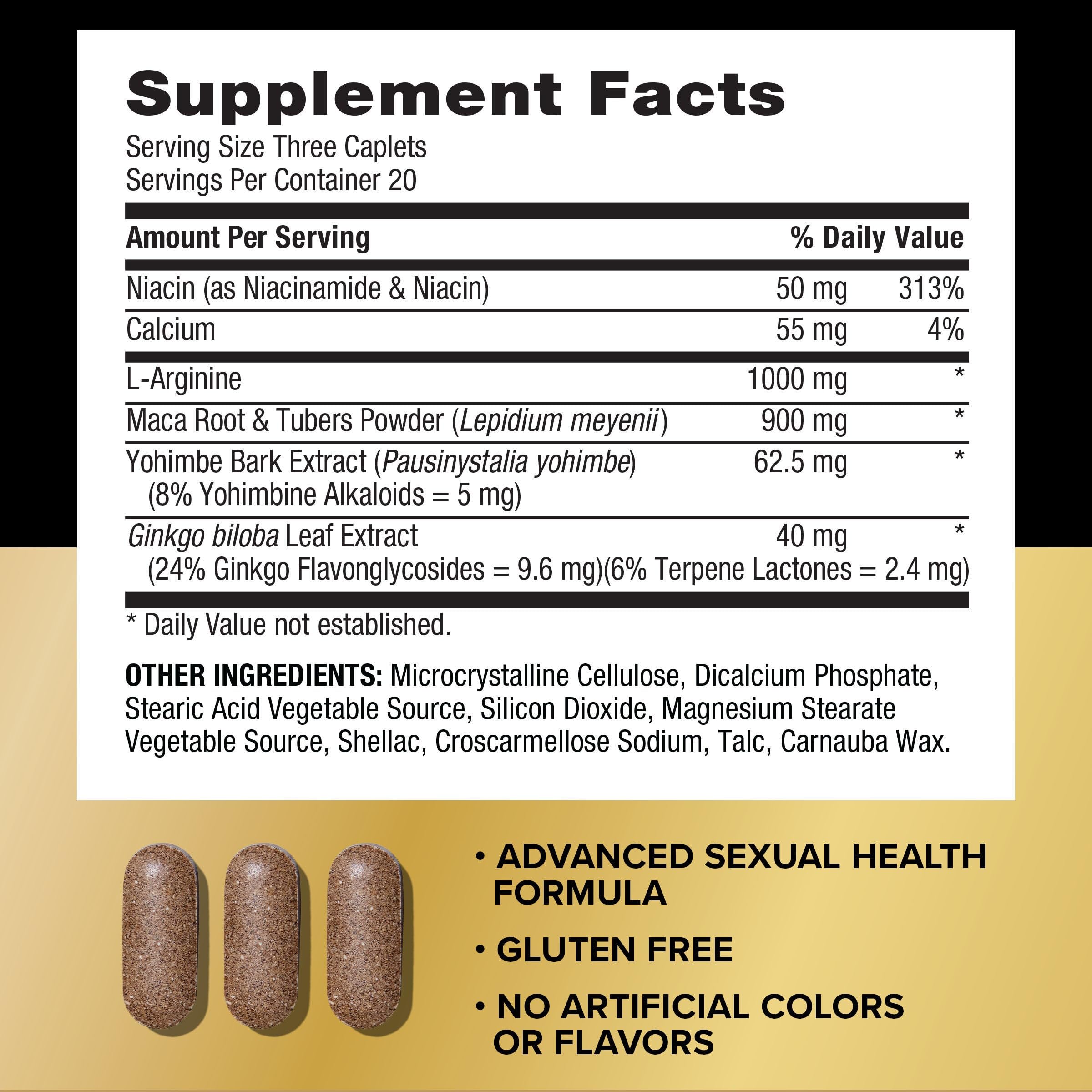 GNC Maca Man: cápsulas vegetarianas visibles para un estilo de vida activo.