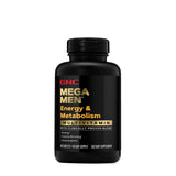 GNC Mega Men Energía y Metabolismo, cápsulas en mano para tomar.