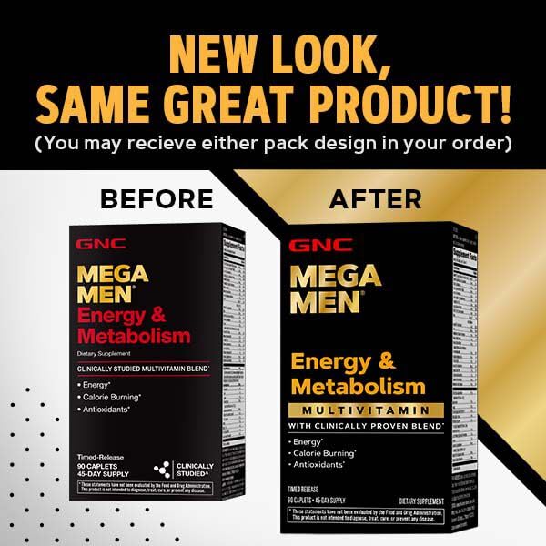 Composición de ingredientes de GNC Mega Men para energía