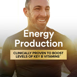 GNC Mega Men Energía y Metabolismo, uso diario para empezar el día con energía.