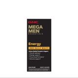 GNC Mega Men Multivitamin etiqueta, permite identificar nutrientes clave para energía.