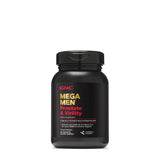 GNC Mega Men Prostate y Virility cápsulas frente, posible apoyo a la salud general masculina