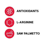 GNC Mega Men Prostate y Virility ingredientes clave, incluyendo extractos y vitaminas