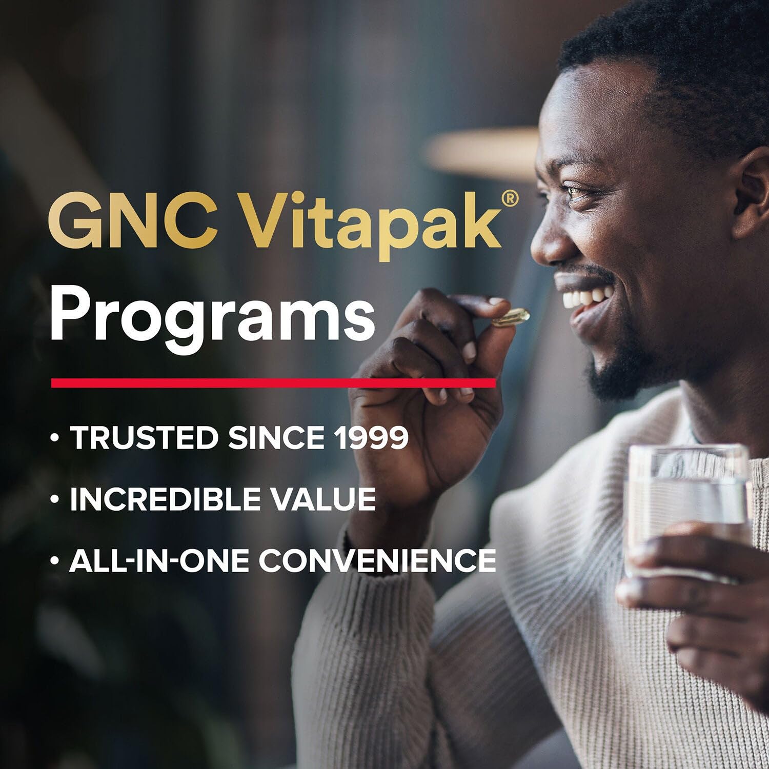 GNC Mega Men Sport Vitapak, suministro de 30 días para planificar la rutina sin interrupciones