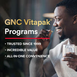 GNC Mega Men Sport Vitapak, suministro de 30 días para planificar la rutina sin interrupciones