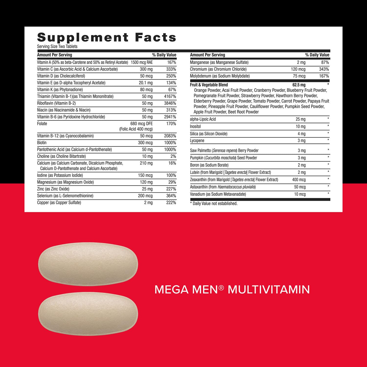 GNC Mega Men Vitapak energía y vitalidad: impulso diario