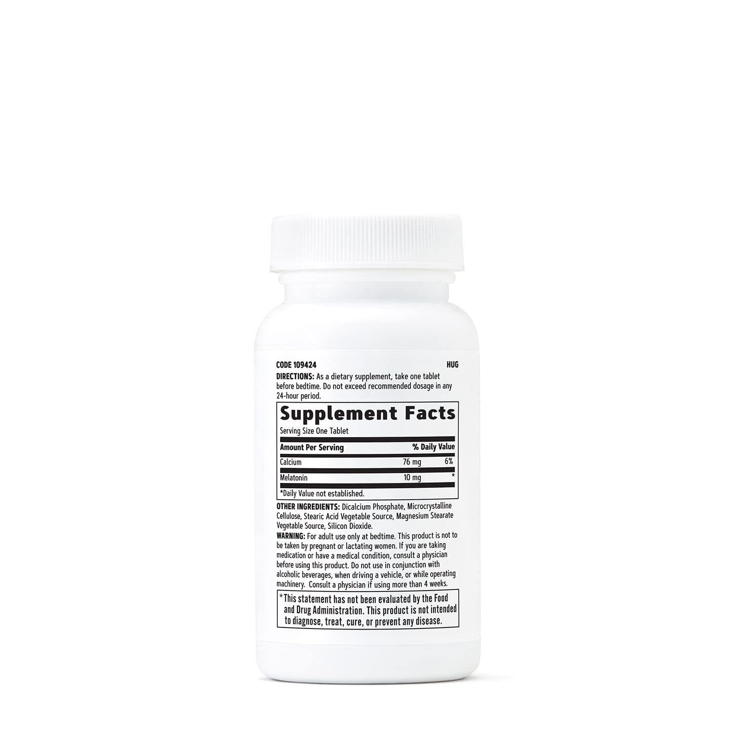 GNC Melatonina 10 mg Paquete doble, envase doble listo para uso diario.