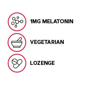 GNC Melatonina 1mg sabor cereza, envase de 120 unidades listo para guardar