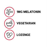 GNC Melatonina 1mg sabor cereza, envase de 120 unidades listo para guardar