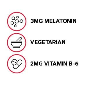 GNC Melatonina 3 mg, etiqueta sin alérgenos para uso diario seguro.