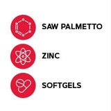 GNC Men's Ultra Saw Palmetto, mano tomando una cápsula para uso diario.