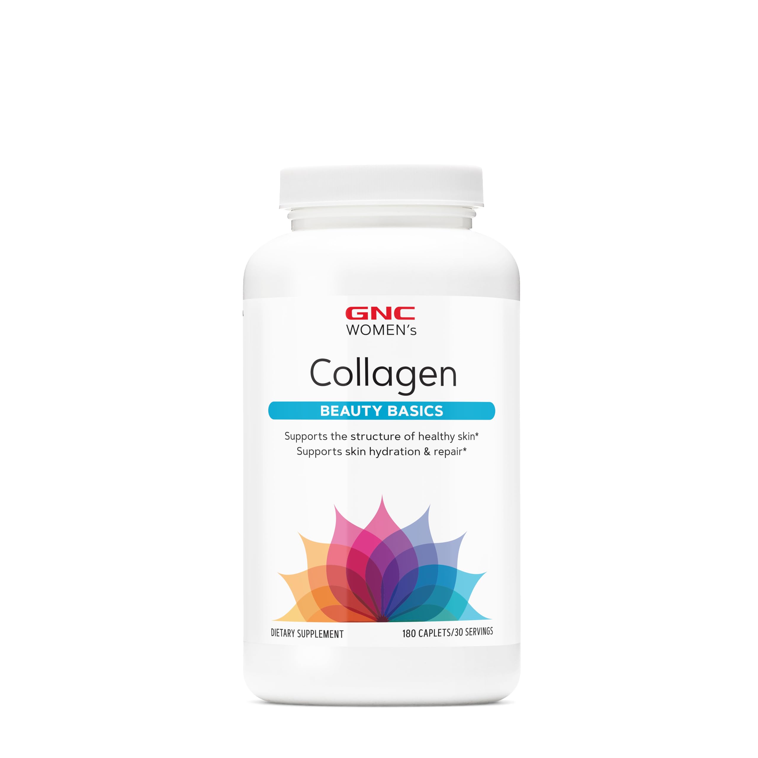 GNC Colágeno para mujeres, botella de cápsulas para piel más saludable