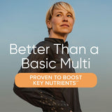 GNC Mujeres Energía y Metabolismo, etiqueta frontal destacando vitaminas clave para energía.