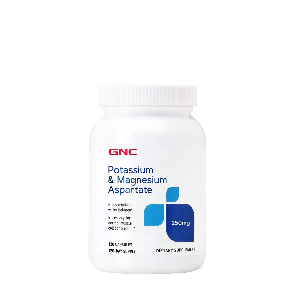 GNC Potasio y Magnesio Aspartato cápsula: apoyo al balance hídrico diario.