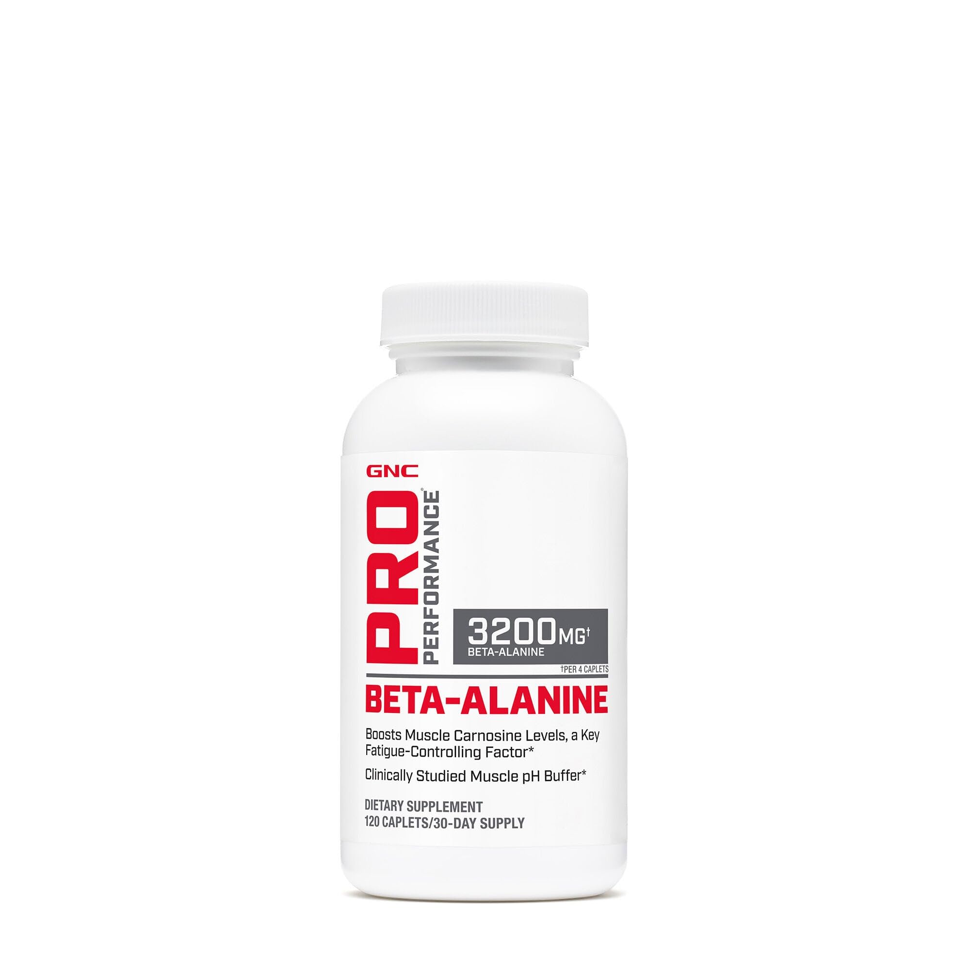 GNC Pro Performance Beta-Alanine botella cercana para mejorar resistencia durante entrenamientos