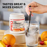 GNC Pro Performance Pre-Entrenamiento, envase sin azúcar ni gluten, opción apta para dietas.