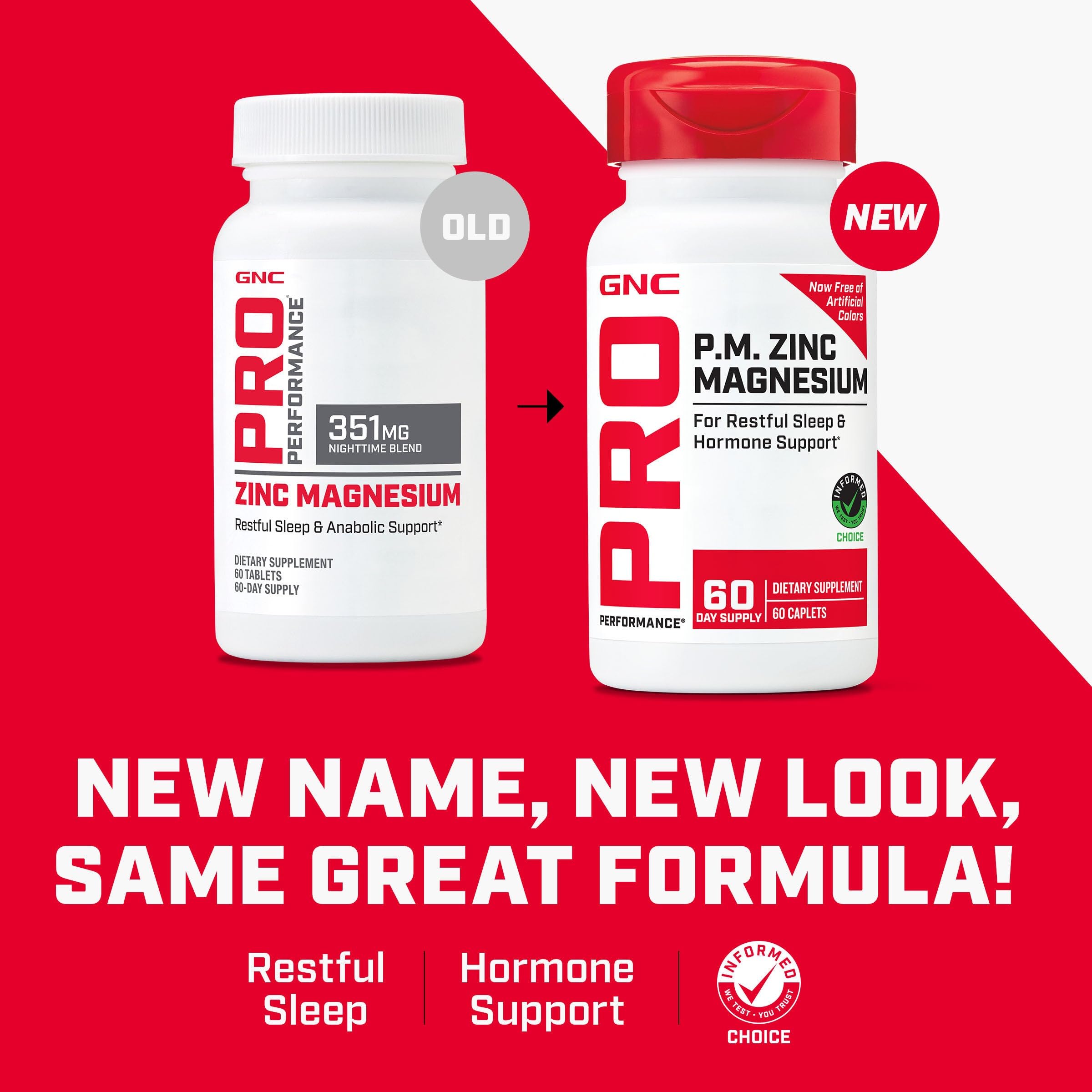 Imagen de sueño nocturno con GNC Pro Performance Zinc Magnesium para relajación muscular.