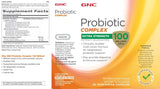 GNC Probiotic Complex: etiqueta vegetariana para dietas sin gluten