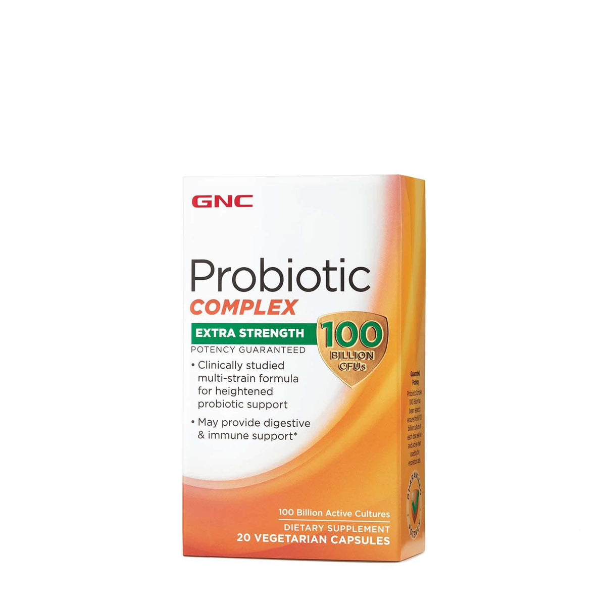 GNC Probiotic Complex: cápsulas de alta potencia con CFU para soporte digestivo diario