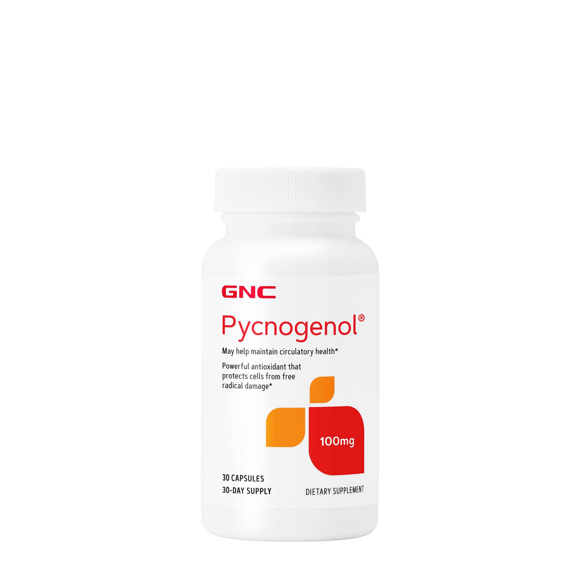 Cápsula GNC Pycnogenol 100 mg para apoyo circulatorio y antioxidante