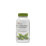GNC SuperFoods Soy Isoflavone Concentrate, botella frontal, apoyo a la salud ósea.