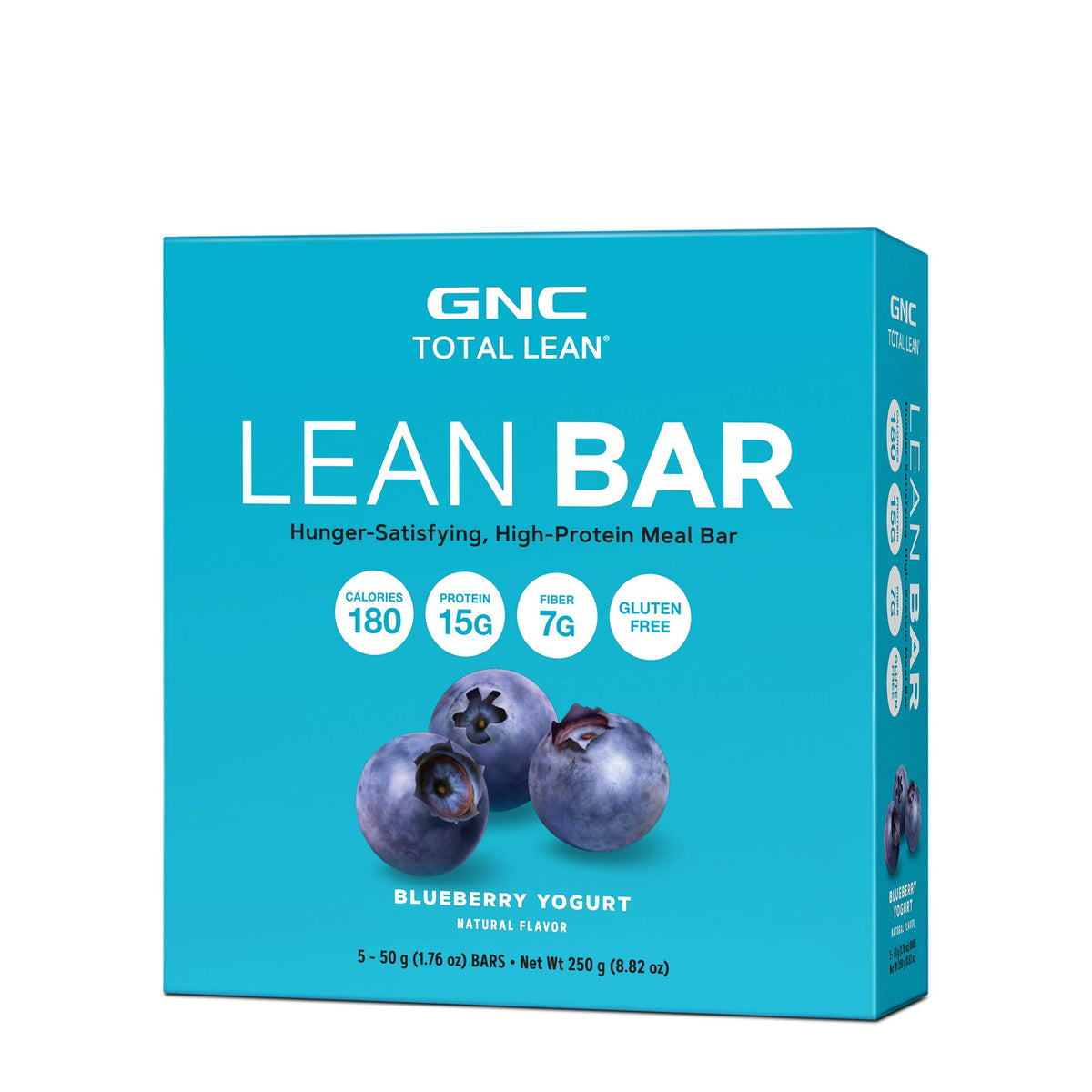 GNC Total Lean Barra Blueberry Yogurt – paquete doble para meriendas saciantes.