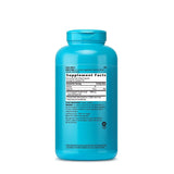GNC Total Lean CLA 3-6-9, botella abierta y cápsulas fáciles de tragar para energía sin estimulantes.