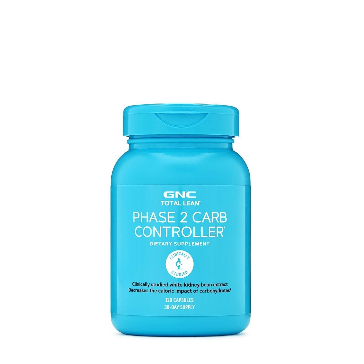 GNC Total Lean Fase II Carb Controller cápsulas para apoyar la gestión de carbohidratos durante comidas