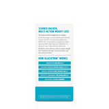 GNC Total Lean GlucaTrim cápsulas por detrás con información de ingredientes y uso recomendado.