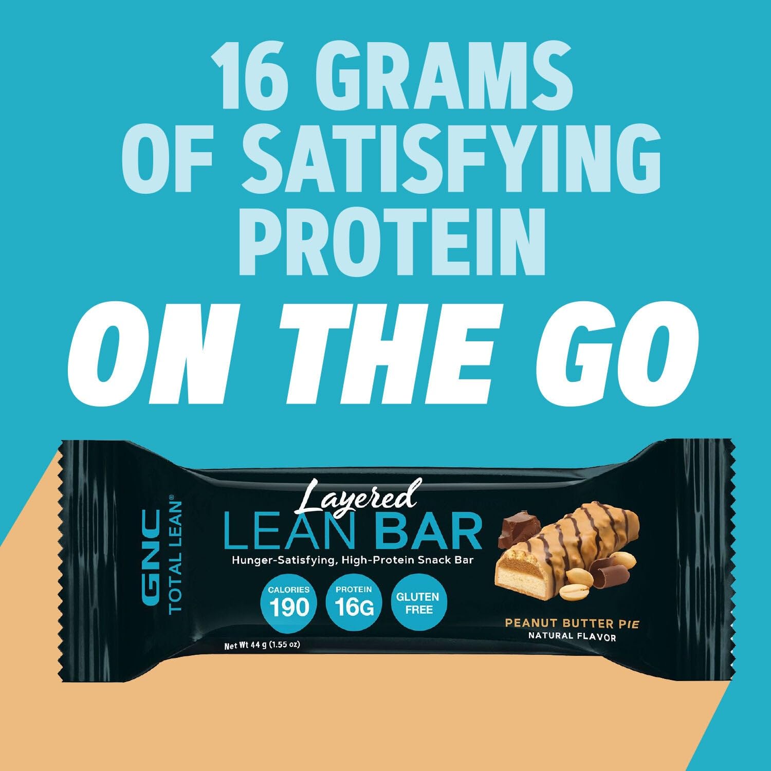 Barra GNC Total Lean Layered Lean Bar, para deportistas que buscan proteína.