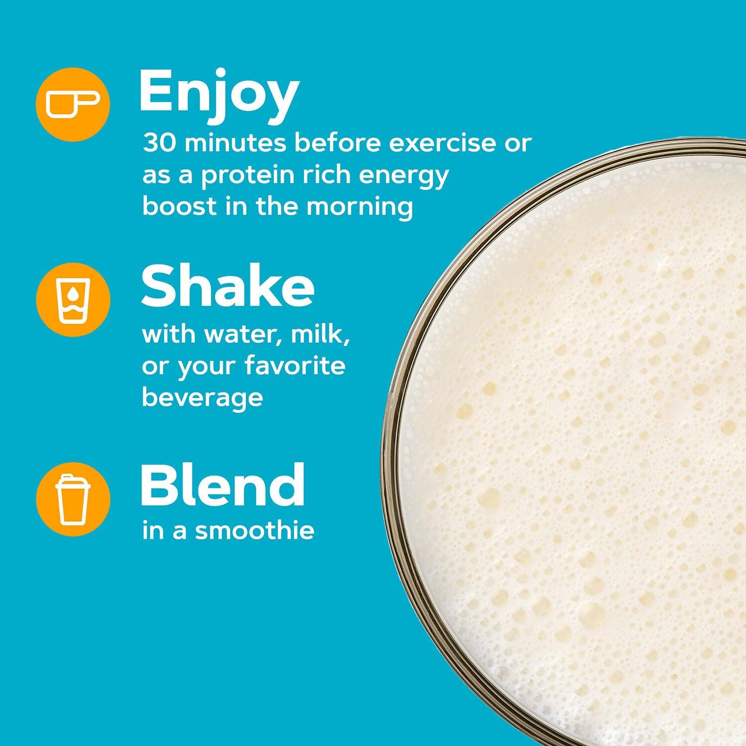 Experiencia de sabor suave de Lean Shake Burn vainilla crema.