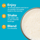 Experiencia de sabor suave de Lean Shake Burn vainilla crema.