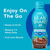 GNC Total Lean Lean Shake Chocolate Mint, snack entre comidas para mantener energía