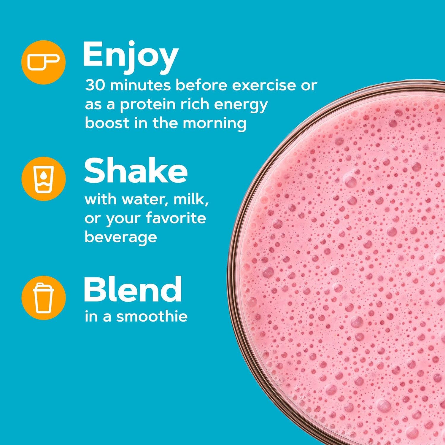GNC Total Lean Shake Burn sabor-fresa porción para batido delicioso