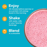 GNC Total Lean Shake Burn sabor-fresa porción para batido delicioso
