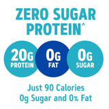 GNC Total Lean Zero Sugar Protein mano sujetando pote, conveniencia para entrenamientos.